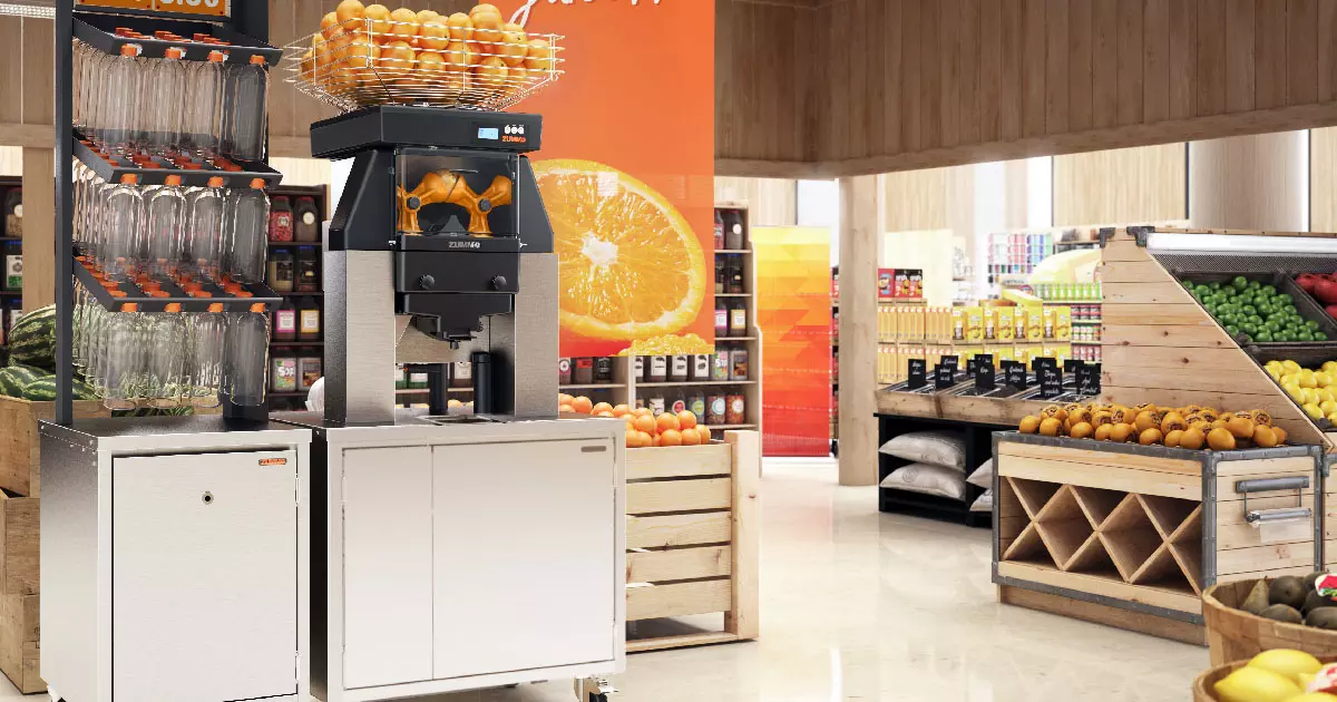 orange juice machine commercial